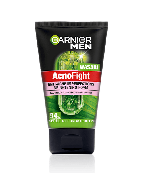 GARNIER MEN WASABI ACNO FIGHT BRIGHTENING FOAM 100ML