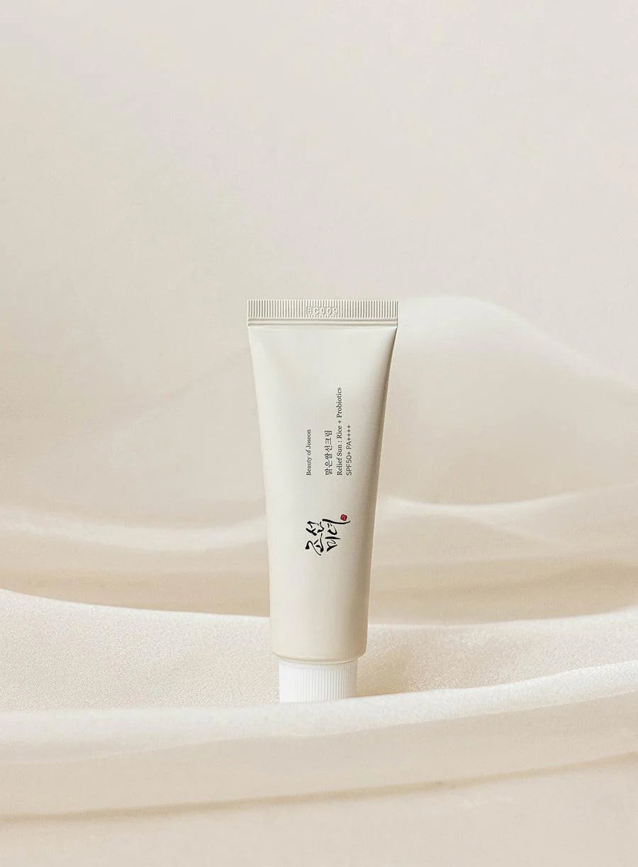 BEAUTY OF JOSEON RELIEF SUN; RICE + PROBIOTICS SPF50+ PA++++