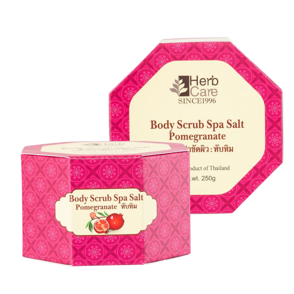 HERBCARE BODY SCRUB SPA SALT POMEGRANATE 250G