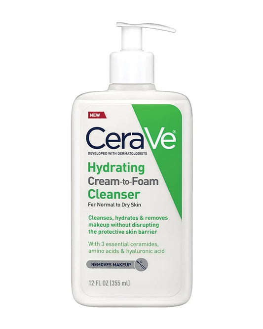 CERAVE HYDRATING CREAM TO FOAM CLEANSER FOR NORMAL TO DRY SKIN 236ML