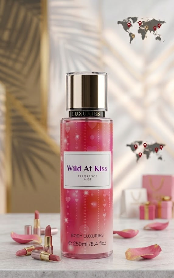 BODY LUXURIES FRAGRANCE MIST WILD AT KISS 250ML