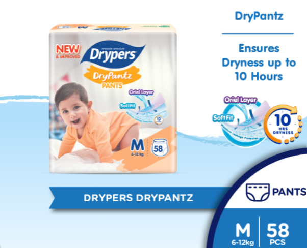 DRYPERS DRYPANTZ MEGA PACK M58 6-12KG
