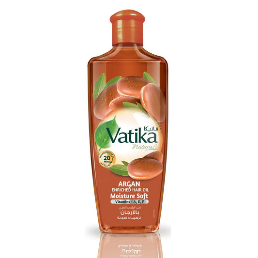 VATIKA HAIR OIL ARGAN ENRICHED MOISTURE SOFT 300ML