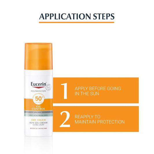EUCERIN OIL CONTROL DRY TOUCH SUN GEL-CREAM ULTRA LIGHT 50ML