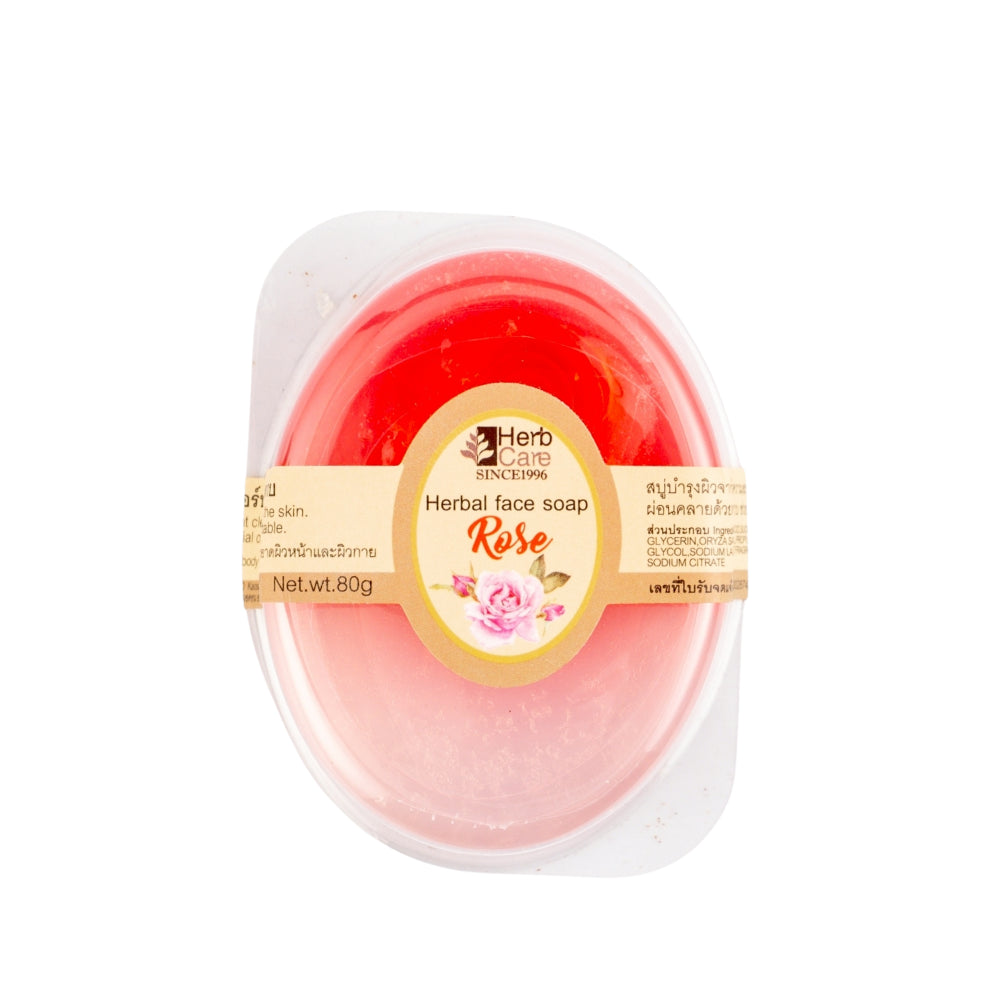 HERBCARE ROSE FACE AND BODY SOAP BAR 80G
