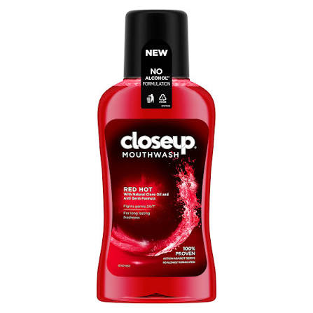 CLOSEUP MOUTH WASH RED HOT 500ML