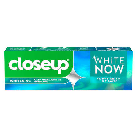 CLOSEUP WHITE NOW WHITENING KAOLIN MINERAL WHITENER STAIN ERASER 95G