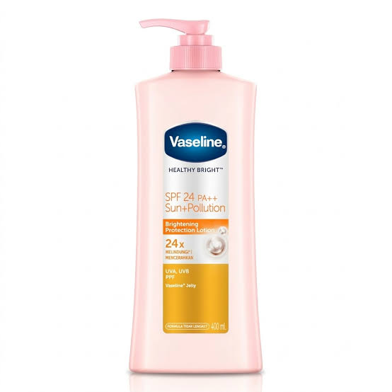 VASELINE HEALTHY BRIGHT SPF 24 PA++ SUN+POLLUTION BRIGHTENING PROTECTION LOTION 400ML
