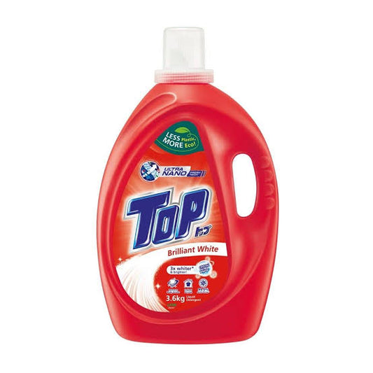 TOP LIQUID DETERGENT BRILLIANT WHITE 3.6KG