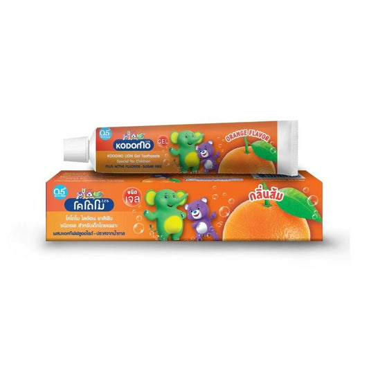 KODOMO KIDS TOOTHPASTE SUGAR FREE ULTRA SHIELD FORMULA GEL ORANGE 40G