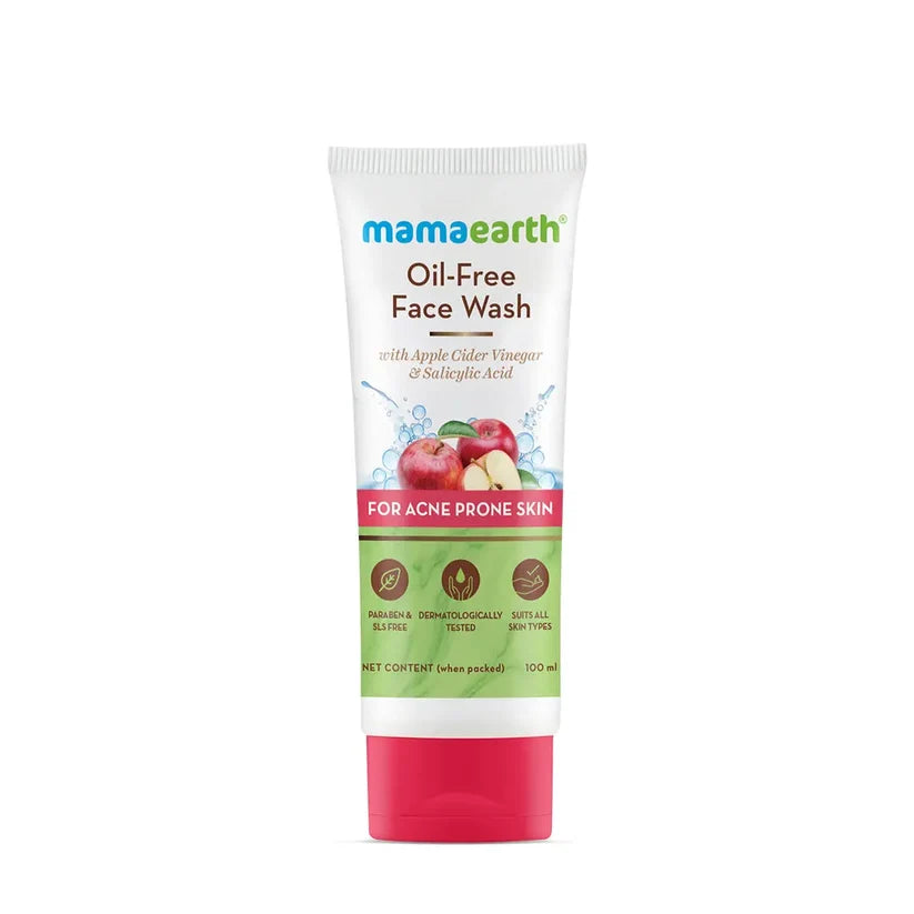 MAMAEARTH OIL FREE FACE WASH WITH APPLE CIDER VINEGAE & SALICYLIC ACID 100ML