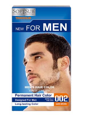 SOFTSUB MEN'S HAIR COLOR DARK BROWN 002