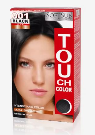 SOFTSUB TOUCH WOMEN HAIR COLOR BLACK 001